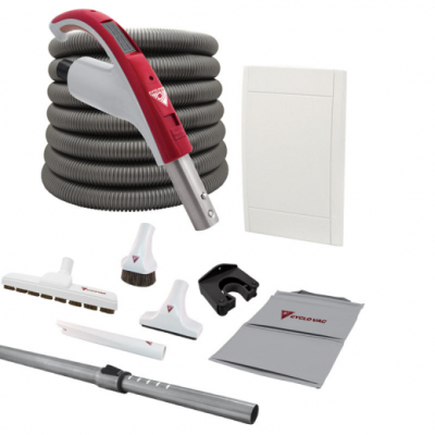 Ensemble d'accessoires avec boyau rétractable Retraflex - Poignée standard - Cyclovac