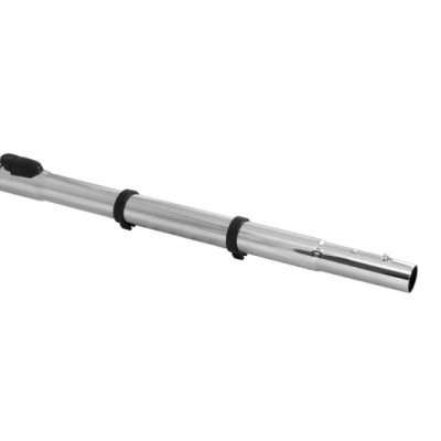 Manchon télescopique avec trou et pince pour cordon d'alimentation - 24 po à 35,5 po (61-90 cm) - Chrome