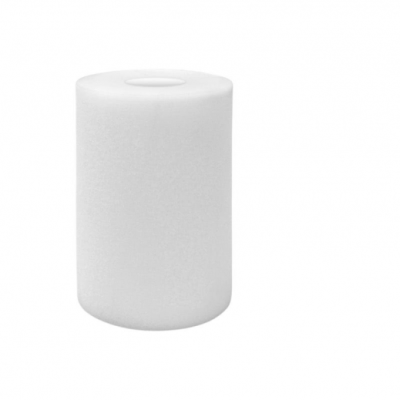 Filtre cylindrique en mousse - percé au 2/3 - 8 po (20,32 cm) x 6 po (15,24 cm)