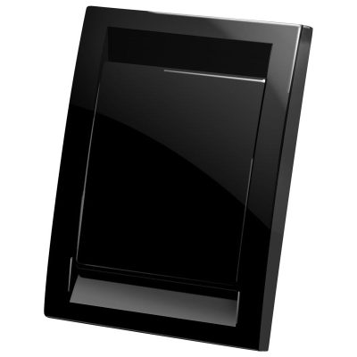 Prise murale - Plastique brillant - Deco Vac - Noir