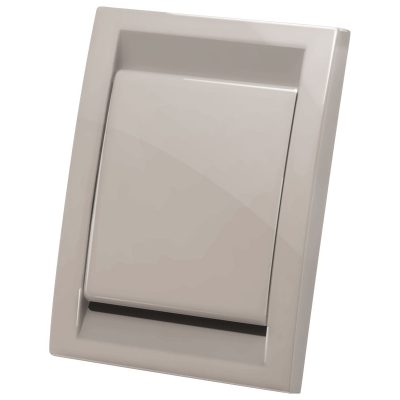 Prise murale - Plastique brillant - Deco Vac - Gris